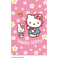 A Hello Kitty børnetæppe i 115 x 170 cm i lyserød